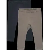 Pippi Leggingsit 2-pack, Deep Lichen Green, 56