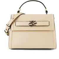 Karl Lagerfeld Autograph Käsilaukku Nahka 24 cm Beige