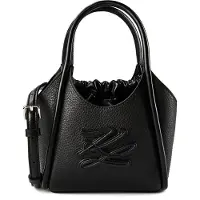 Karl Lagerfeld Käsilaukku 'AUTOGRAPH' musta