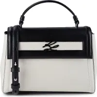 Karl Lagerfeld Autograph Käsilaukku Nahka 24 cm Valkoinen