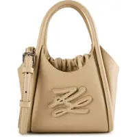 Karl Lagerfeld Autograph Käsilaukku Nahka 26 cm Beige