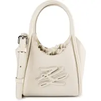 Karl Lagerfeld Autograph Käsilaukku Nahka 26 cm Valkoinen