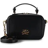 Karl Lagerfeld Autograph Käsilaukku Nahka 20.5 cm Musta