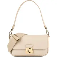 Coccinelle C-Me Lock Olkalaukku Nahka 24 cm Beige