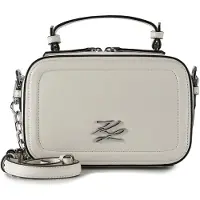 Karl Lagerfeld Autograph Käsilaukku Nahka 20.5 cm Valkoinen