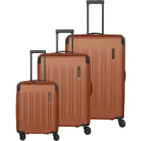 Travelite Dynamiic 4-pyöräinen Matkalaukkusetti 3-osainen Laajennettava Keltainen