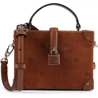 Karl Lagerfeld Autograph Mini laukku Nahka 17.5 cm Ruskea
