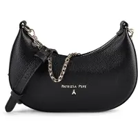 Patrizia pepe Daily Olkalaukku Nahka 22.5 cm Musta