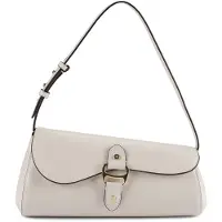 Ralph Lauren Tasha Olkalaukku Nahka 28.5 cm Valkoinen