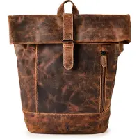 Jack kinsky Baltimore 15 Yritysreppu Nahka 43 cm Kannettavan tietokoneen taskun syvyys Ruskea