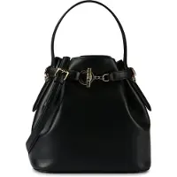 Ralph Lauren Leather Medium Blaike Bucket Bag - Black - ONE SIZE