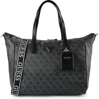 GUESS for woman. TWHB9211017 Latona Shopper Bag with black logo (OSFA), Casual, Polyurethane