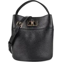 Furla Amelia Bucket-laukku Nahka 19 cm Musta