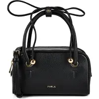 Furla Poppy Käsilaukku Nahka 20 cm Musta