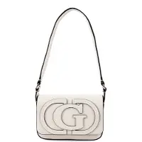 GUESS for woman. HWNG9740190 Off-white Ruby flap shoulder bag (OSFA), Casual, Polyurethane