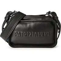Patrizia pepe (Im)Perfection Crossbody-laukku Nahka 20 cm Musta