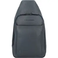 Piquadro Black Square Crossbody-laukku Nahka 20 cm Sininen