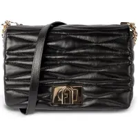 Furla 1927 Crossbody-laukku Nahka 28 cm Musta