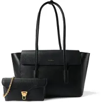 Coccinelle Beat Olkalaukku Nahka 33 cm Musta