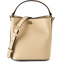 Ralph Lauren Crosshatch Small Reese Bucket Bag - Cream - ONE SIZE