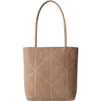 Calvin Klein Emblem AOP Shopperit Nahka 32 cm Beige