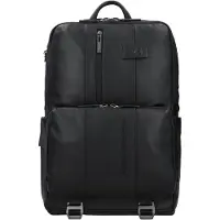 Piquadro Urban Air Yritysreppu Nahka 44 cm Kannettavan tietokoneen taskun syvyys Musta
