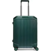 Piquadro PQLM 4-pyöräinen Käsimatkatavara 55 cm Kannettavan tietokoneen taskun syvyys Vihreä