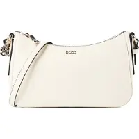 BOSS Numah Olkalaukku Nahka 19 cm Valkoinen