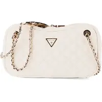 GUESS Giully Ii Shoulder Satchel - Cream - ONE SIZE