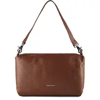 Mandarina Duck Mellow Leather Olkalaukku Nahka 30 cm Ruskea