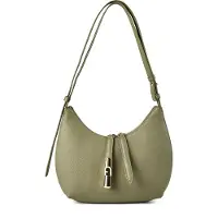 Furla Goccia Olkalaukku Nahka 22 cm Vihreä