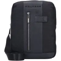 Piquadro Brief Crossbody-laukku 21 cm Musta