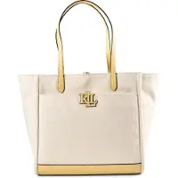 Ralph Lauren Canvas Large Cameryn Tote Bag - Cream - ONE SIZE