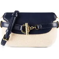 Ralph Lauren Blaike Crossbody-laukku Nahka 18.5 cm Sininen
