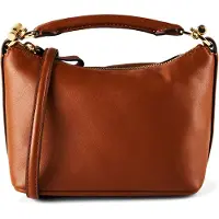 Ralph Lauren Blaike Mini bag olkalaukku Nahka 17 cm Ruskea