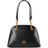 Karl Lagerfeld Autograph Olkalaukku Nahka 25 cm Musta