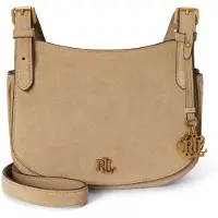 Ralph Lauren Marcy Crossbody-laukku Nahka 21 cm Ruskea