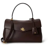 Ralph Lauren Farrah Käsilaukku Nahka 33 cm Ruskea