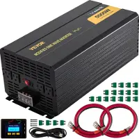 Vevor -invertteri, muunnettu siniaaltoinvertteri, 5000 W:n DC12V - AC120V -muunnin