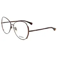 Max mara MM5001 H 57/14/140 Kiiltävä tummanpronssinen metalli naisten silmälasit MM5001 H