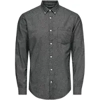 Only & Sons Onsniko Ls Melange Shirt - Black - S