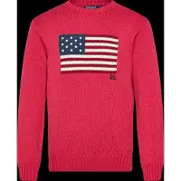 Ralph Lauren The Iconic Flag Sweater - Red - M