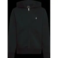 Ralph Lauren Double-Knit Full-Zip Hoodie - Black - 132-137