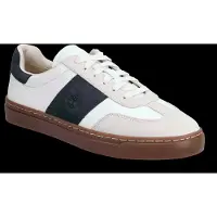 Timberland for man. TB0A43GGAFY1 Lisbon Street white, blue leather trainers (45), Flat, Laces, Casual