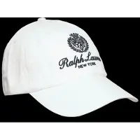 Ralph Lauren for man. 710A13274004 White twill cap with embroidered shield (OSFA), Casual, Cotton