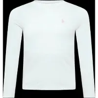 Ralph Lauren Cotton Jersey Long-Sleeve Tee - White - 132-140