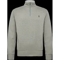 Ralph Lauren Luxury Jersey Quarter-Zip Pullover - Green - L