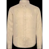 Ralph Lauren Custom Fit Linen Shirt - Beige - L