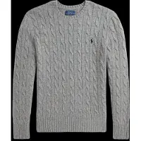 Ralph Lauren Cable-Knit Wool-Cashmere Sweater - Grey - S