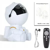 ITImport TÄHTIPROJEKTORI ASTRONAUTTI AVARUUSSUMU Kaukosäätimellä varustettu LED-PROJEKTORI USB LAPSILLE